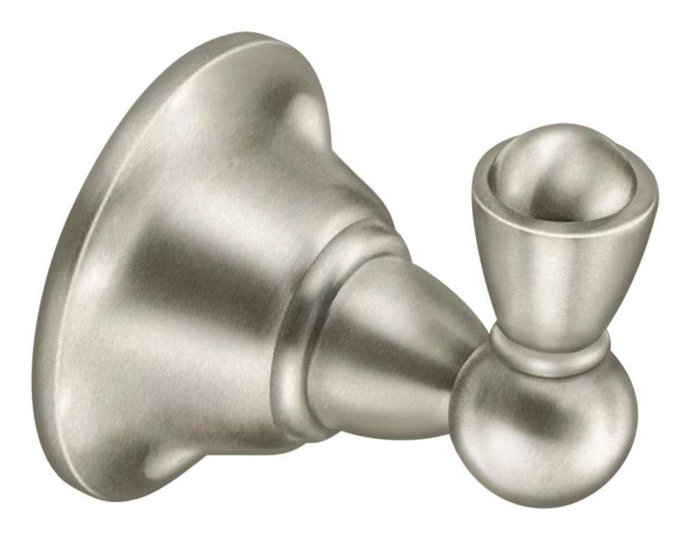 Moen® Bathroom Robe & Towel Single Hook, Brushed Nickel 2 Moen® Bathroom Robe & Towel Single Hook, Brushed Nickel - Image 2