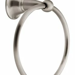 Moen® Sage Wall Mount Bathroom Towel Ring, Brushed Nickel