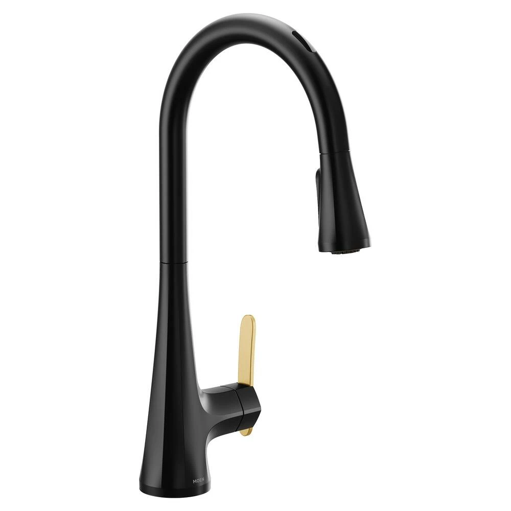 Moen Sinema Smart Pulldown Kitchen Faucet, Matte Black 1 Moen Sinema Smart Pulldown Kitchen Faucet, Matte Black