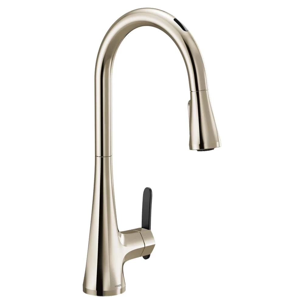 Moen Sinema Smart Pulldown Kitchen Faucet, Polished Nickel 1 Moen Sinema Smart Pulldown Kitchen Faucet, Polished Nickel