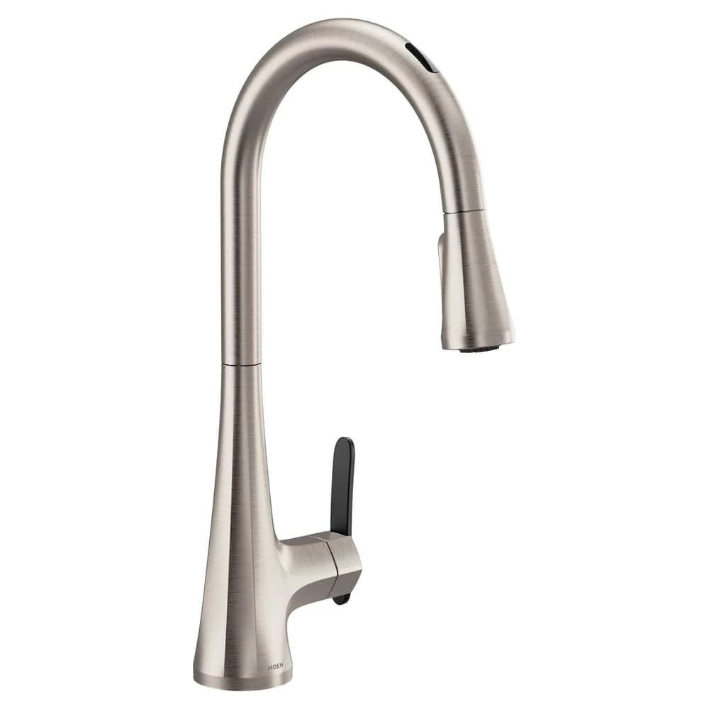 Moen Sinema Smart Pulldown Kitchen Faucet, Stainless Steel 1 Moen Sinema Smart Pulldown Kitchen Faucet, Stainless Steel