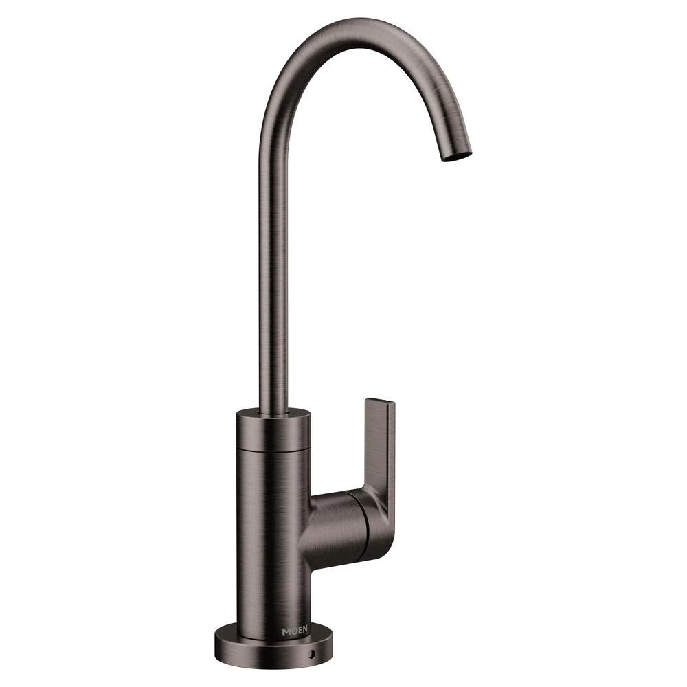 Moen® Sip Single Handle High Arc Cold Water Beverage Kitchen Faucet, Black Stainless Steel 1 Moen® Sip Single Handle High Arc Cold Water Beverage Kitchen Faucet, Black Stainless Steel