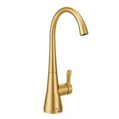 Moen® Sip Single Handle Transitional Cold Water Beverage Kitchen Faucet, Brushed Gold