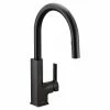 Moen STO Smart Pulldown Kitchen Faucet, Matte Black