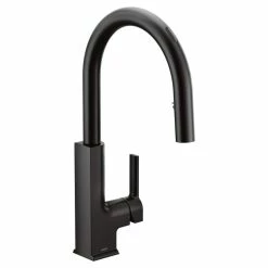 Moen STO Smart Pulldown Kitchen Faucet, Matte Black