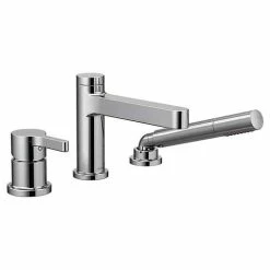 Moen Vichy 1-Handle Roman Tub Faucet, Valve Not Included, Chrome