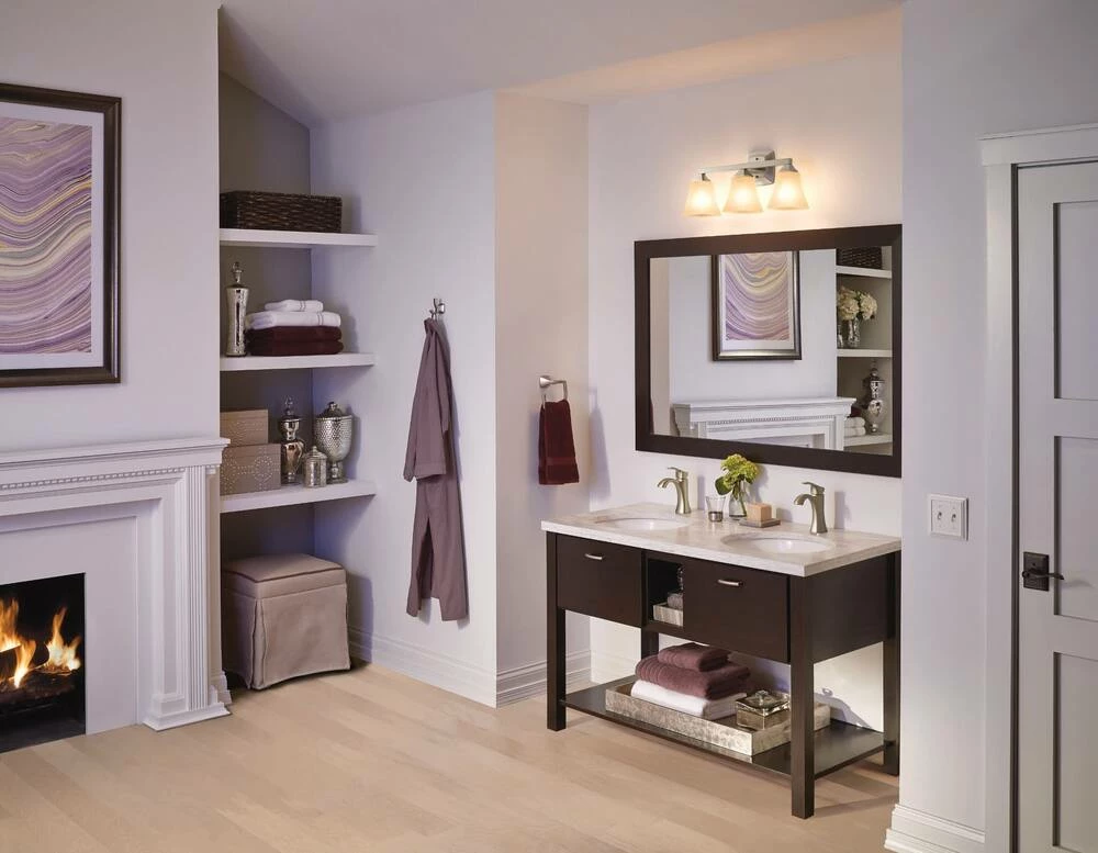 Moen® Voss Single Handle High Arc Single Hole Bathroom Sink Faucet, Brushed Nickel 3 Moen® Voss Single Handle High Arc Single Hole Bathroom Sink Faucet, Brushed Nickel - Image 3