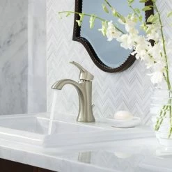 Moen® Voss Single Handle High Arc Single Hole Bathroom Sink Faucet, Brushed Nickel 12 Moen® Voss Single Handle High Arc Single Hole Bathroom Sink Faucet, Brushed Nickel -Moen's Home Comforts moen voss 1 handle 1 hole lavatory brushed nickel c31215ea 49a2 42e2 b720 eaf1d291473c