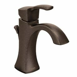 Moen® Voss Double Handle High Arc Single Hole Bathroom Sink Faucet, WaterSense® Certified, Oil Rubbed Bronze