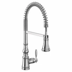 Moen® Weymouth Single Handle Pull Down Sprayer Kitchen Faucet With Power Clean, Chrome