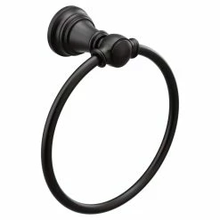 Moen Weymouth Hand Towel Ring, Matte Black