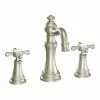 Moen Weymouth Two-Handle Widespread Bathroom Faucet Trim Kit (Valve Required), Brushed Nickel