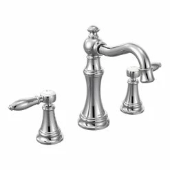Moen Weymouth Two-Handle Bathroom Faucet Trim Kit (Valve Required), Chrome
