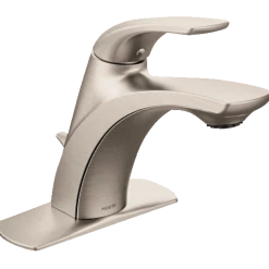 Moen® Zarina Single Handle Single Hole Bathroom Sink Faucet, WaterSense® Certified, Brushed Nickel